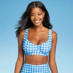 Women's Pieced Underwire Bikini Top - Kona Sol™ Blue 25 Women's Pieced Underwire Bikini Top - Kona Sol™ Blue -Swimsuits Popular Store unnamed file 4304