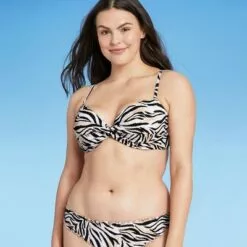 Women's Light Lift Twist-Front Bralette Bikini Top - Shade & Shore™ Zebra Print 32 Women's Light Lift Twist-Front Bralette Bikini Top - Shade & Shore™ Zebra Print -Swimsuits Popular Store unnamed file 4346