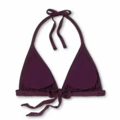Women's Double Strap Triangle Bikini Top - Kona Sol™ Atlantic Burgundy -Swimsuits Popular Store unnamed file 4384