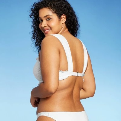 Juniors' Ruffle Eyelet Bralette Bikini Top - Xhilaration™ White 6 Juniors' Ruffle Eyelet Bralette Bikini Top - Xhilaration™ White - Image 4