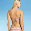 Women's Keyhole Bralette Bikini Top - Shade & Shore™ Multi Stripe -Swimsuits Popular Store unnamed file 4489