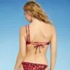 Women's Strappy One Shoulder Bikini Top - Shade & Shore™ Red Animal Print -Swimsuits Popular Store unnamed file 4518