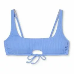 Women's Ribbed Keyhole Bralette Bikini Top - Shade & Shore™ Periwinkle 12 Women's Ribbed Keyhole Bralette Bikini Top - Shade & Shore™ Periwinkle -Swimsuits Popular Store unnamed file 4545