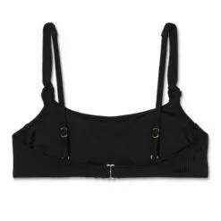 Juniors' Ribbed Knotted Strap Bralette Bikini Top - Xhilaration™ Cherry Red -Swimsuits Popular Store unnamed file 4676