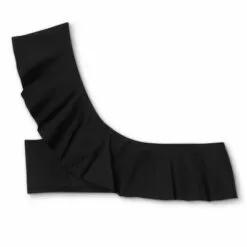 Women's One Shoulder Flounce Bikini Top - Kona Sol™ Black -Swimsuits Popular Store unnamed file 4695