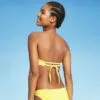 Juniors' Textured Gingham Bandeau Bikini Top - Xhilaration™ Yellow -Swimsuits Popular Store unnamed file 4730