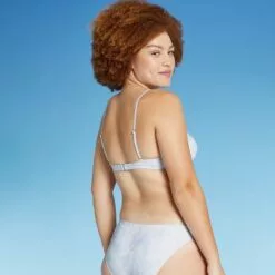 Juniors' Bralette Bikini Top - Xhilaration™ Blue Tie-Dye -Swimsuits Popular Store unnamed file 4785