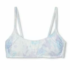 Juniors' Bralette Bikini Top - Xhilaration™ Blue Tie-Dye -Swimsuits Popular Store unnamed file 4786