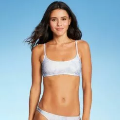 Juniors' Bralette Bikini Top - Xhilaration™ Blue Tie-Dye -Swimsuits Popular Store unnamed file 4790