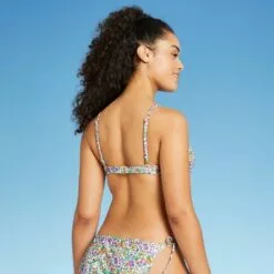 Juniors' Tie-Front Underwire Bikini Top - Xhilaration™ Multi Floral Print -Swimsuits Popular Store unnamed file 4846