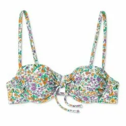 Juniors' Tie-Front Underwire Bikini Top - Xhilaration™ Multi Floral Print -Swimsuits Popular Store unnamed file 4847