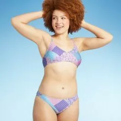 Juniors' Bralette Bikini Top - Xhilaration™ Multi Paisley Print -Swimsuits Popular Store unnamed file 4875