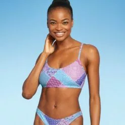 Juniors' Bralette Bikini Top - Xhilaration™ Multi Paisley Print -Swimsuits Popular Store unnamed file 4884