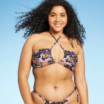 Juniors' U-Neck Bandeau Bikini Top - Xhilaration™ Paisley Print 5 Juniors' U-Neck Bandeau Bikini Top - Xhilaration™ Paisley Print - Image 3