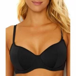 Sunsets Women's Black Sweetheart Bikini Top - 50D-BLCK