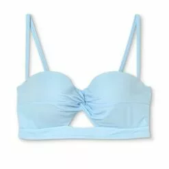 Women's Lightly Lined Longline Twist-Front Bikini Top - Shade & Shore™ Light Blue 30 Women's Lightly Lined Longline Twist-Front Bikini Top - Shade & Shore™ Light Blue -Swimsuits Popular Store unnamed file 4978