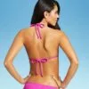 Juniors' Textured Tunneled Bralette Bikini Top - Xhilaration™ Hot Pink -Swimsuits Popular Store unnamed file 5013