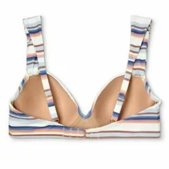 Women's Light Lift Wide Strap Bralette Bikini Top - Shade & Shore™ Multi Stripe -Swimsuits Popular Store unnamed file 5029