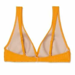 Women's Lightly Lined Ribbed Twist-Front Bikini Top - Shade & Shore™ Golden Yellow -Swimsuits Popular Store unnamed file 5053
