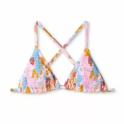 Juniors' Smocked Triangle Bikini Top - Xhilaration™ Abstract Floral Print 18 Juniors' Smocked Triangle Bikini Top - Xhilaration™ Abstract Floral Print -Swimsuits Popular Store unnamed file 5142