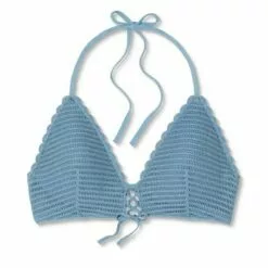 Women's Push-Up Crochet Lace-Up Bikini Top - Shade & Shore™ Moon Blue -Swimsuits Popular Store unnamed file 5154