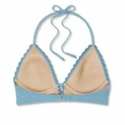 Women's Push-Up Crochet Lace-Up Bikini Top - Shade & Shore™ Moon Blue -Swimsuits Popular Store unnamed file 5155