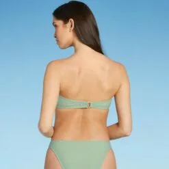 Women's V-Wire Bralette Bikini Top - Shade & Shore™ Light Green