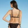 Women's Double Tunnel Triangle Bikini Top - Shade & Shore™ Black Animal Print -Swimsuits Popular Store unnamed file 5197