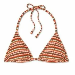 Juniors' Textured Triangle Bikini Top - Xhilaration™ Multi Stripe -Swimsuits Popular Store unnamed file 5213