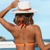 Women's Bikini Top Swimsuit Orange Halter Underwire Push Up Bathing Suit-Cupshe -Swimsuits Popular Store unnamed file 5230