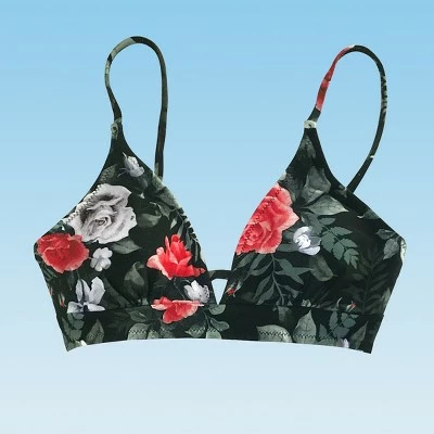 Women's Floral Bikini Top Swimsuit Sexy Hollow Out V Neck Bathing Suit-Cupshe 4 Women's Floral Bikini Top Swimsuit Sexy Hollow Out V Neck Bathing Suit-Cupshe - Image 2