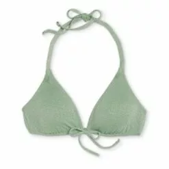 Women's Triangle Tie-Front Bikini Top - Shade & Shore™ Basil Green -Swimsuits Popular Store unnamed file 5254
