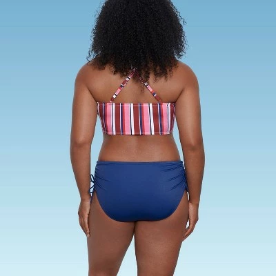 Women's Slimming Control Cinch-Front Crossback Bikini Top - Beach Betty by Miracle Brands White 7 Women's Slimming Control Cinch-Front Crossback Bikini Top - Beach Betty by Miracle Brands White - Image 5