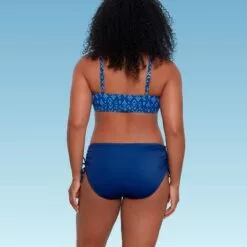 Women's Slimming Control Cut Out Bikini Top - Beach Betty by Miracle Brands Blue -Swimsuits Popular Store unnamed file 5273
