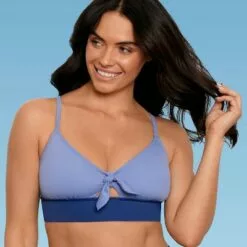 Women's Slimming Control Tie-Front Bikini Top - Beach Betty by Miracle Brands Blue 11 Women's Slimming Control Tie-Front Bikini Top - Beach Betty by Miracle Brands Blue -Swimsuits Popular Store unnamed file 5284