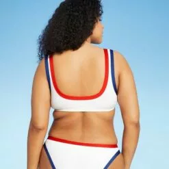 Women's Blocked Trim Ribbed Bikini Top - Sea Angel White 16 Women's Blocked Trim Ribbed Bikini Top - Sea Angel White -Swimsuits Popular Store unnamed file 5314