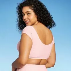 Women's Off the Shoulder Pucker Textured Top - Sea Angel Light Pink 16 Women's Off the Shoulder Pucker Textured Top - Sea Angel Light Pink -Swimsuits Popular Store unnamed file 5347