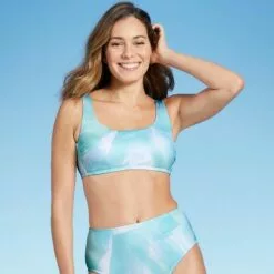 Women's Scoop Neck Bralette Bikini Top - Kona Sol™ Blue 24 Women's Scoop Neck Bralette Bikini Top - Kona Sol™ Blue -Swimsuits Popular Store unnamed file 5365