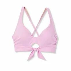 Women's Tie-Front Bralette Bikini Top - Shade & Shore™ Light Pink -Swimsuits Popular Store unnamed file 5484