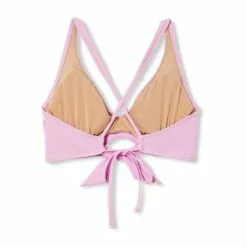 Women's Tie-Front Bralette Bikini Top - Shade & Shore™ Light Pink -Swimsuits Popular Store unnamed file 5485