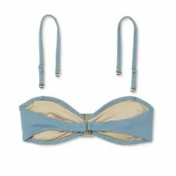 Women's Ring-Front Crepe Textured Bandeau Bikini Top - Shade & Shore™ Blueberry -Swimsuits Popular Store unnamed file 5574
