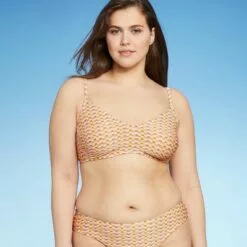 Women's Lurex Shine Ribbed Textured Bralette Bikini Top - Kona Sol™ Multi -Swimsuits Popular Store unnamed file 5594