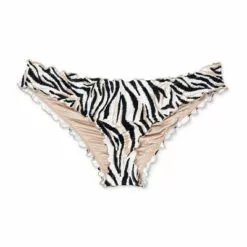 Women's Ruffle Cheeky Bikini Bottom - Shade & Shore™ Zebra Print -Swimsuits Popular Store unnamed file 565