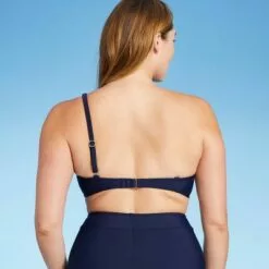 Women's Asymmetrical One Shoulder Bikini Top - Kona Sol™ Oxford Blue -Swimsuits Popular Store unnamed file 5650