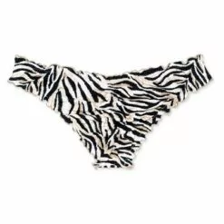 Women's Ruffle Cheeky Bikini Bottom - Shade & Shore™ Zebra Print -Swimsuits Popular Store unnamed file 566