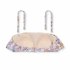 Women's Double Ruffle Bandeau Bikini Top - Kona Sol™ Multi -Swimsuits Popular Store unnamed file 5686