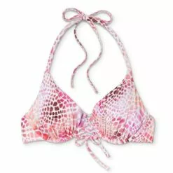 Women's Lace-Up Tie Bikini Top - Shade & Shore™ Pink Animal Print 23 Women's Lace-Up Tie Bikini Top - Shade & Shore™ Pink Animal Print -Swimsuits Popular Store unnamed file 5716