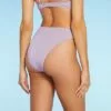 Women's High Waist Extra High Leg Extra Cheeky Bikini Bottom - Shade & Shore™ Lilac Purple Lurex -Swimsuits Popular Store unnamed file 572