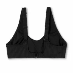 Women's Ribbed Textured Scoop Bikini Top - Kona Sol™ Black -Swimsuits Popular Store unnamed file 5734