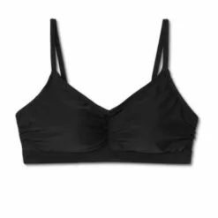 Women's Post Mastectomy Shirred Bralette Bikini Top - Kona Sol™ Black -Swimsuits Popular Store unnamed file 5790